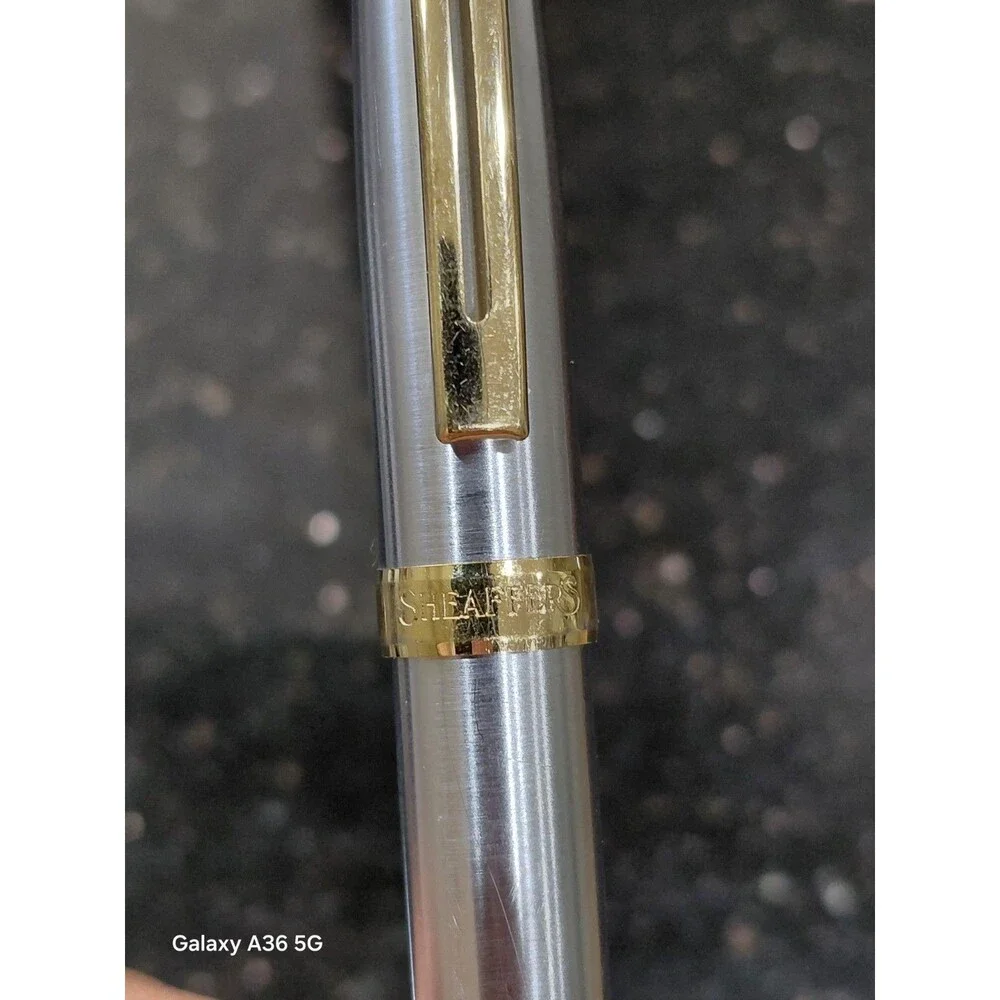Sheafer gray And Gold  ballpoint pen